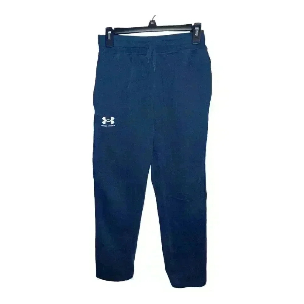 Under Armour Blue Tapered Leg Sweatpants, Mens Small